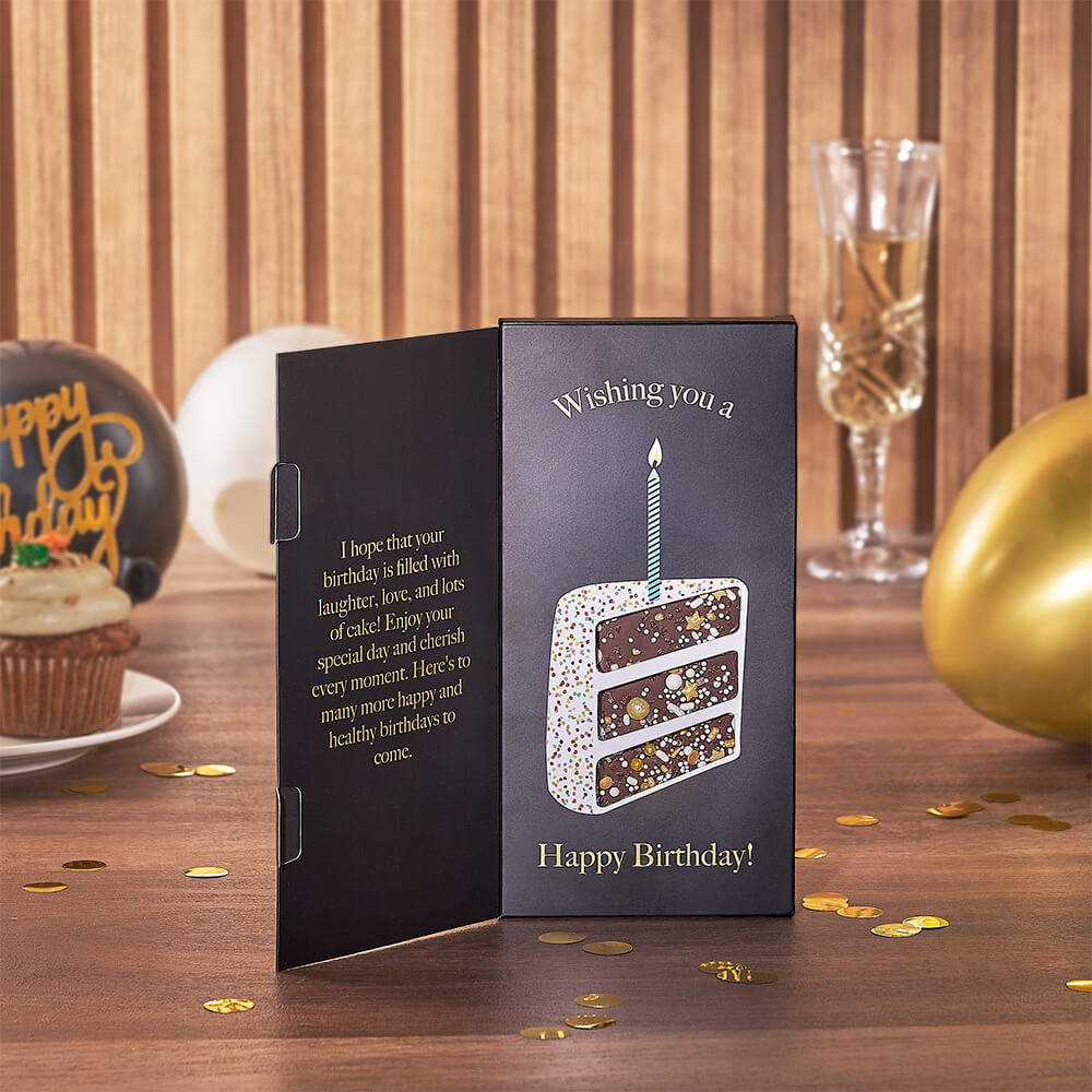 Sparkling Wine and Birthday Snacks – how the gift is presented