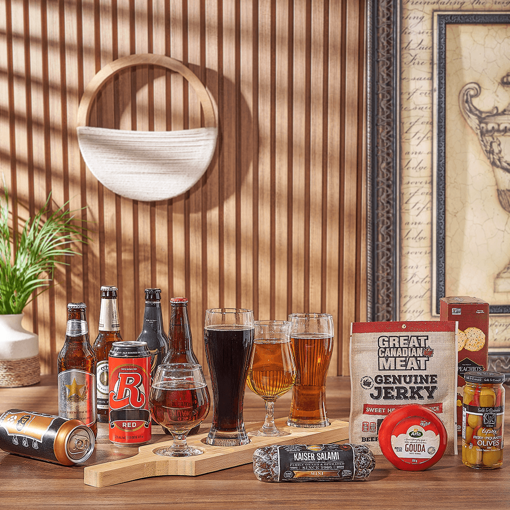 Charcuterie & Beer Flight Gift, beer gift, beer, charcuterie gift, charcuterie, beer flight gift, beer flight, Washington delivery