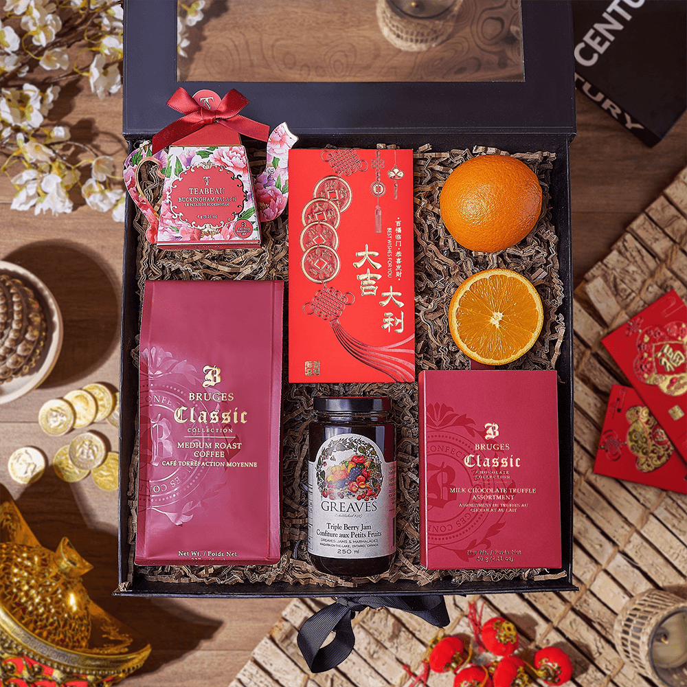 Chinese New Year Coffee & Tea Box, tea gift, tea, chinese new year gift, chinese new year, lunar new year gift, lunar new year, Washington delivery