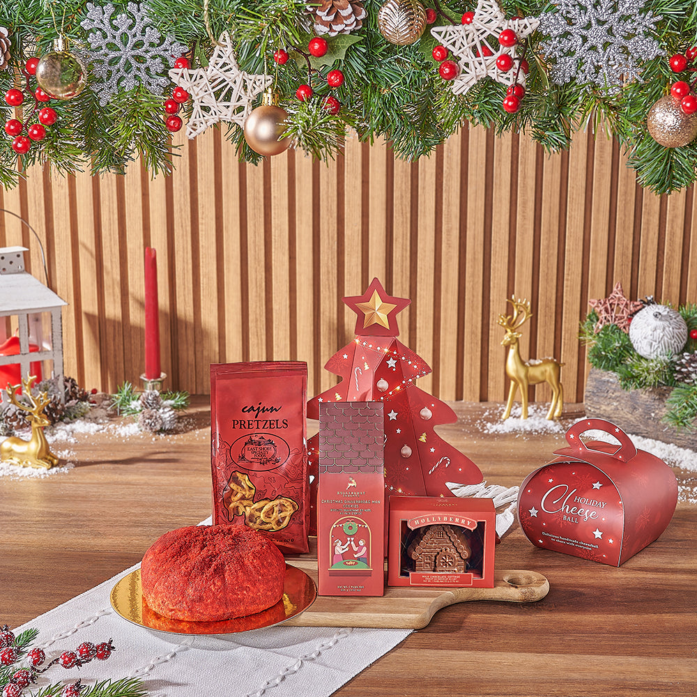Christmas Dessert Treats Gift Basket – how the gift is presented