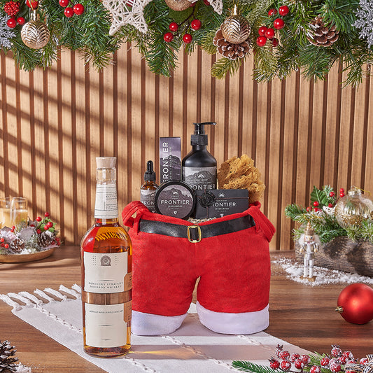 Christmas Liquor & Spa Gift Bag, liquor gift, liquor, spa gift, spa, Christmas gift, Christmas, men's spa gift, men's spa, Washington delivery