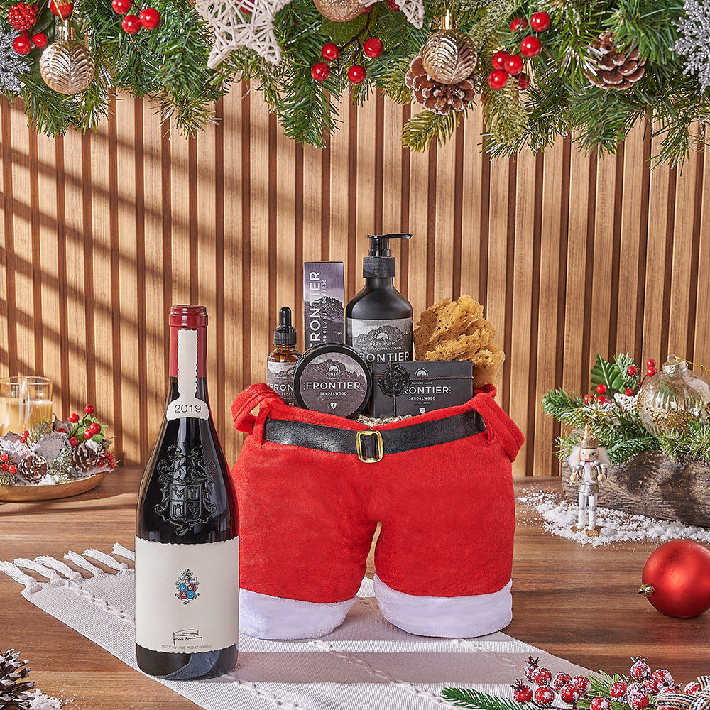 Frontier Beard and Wine Gift Bag – how the gift is presented