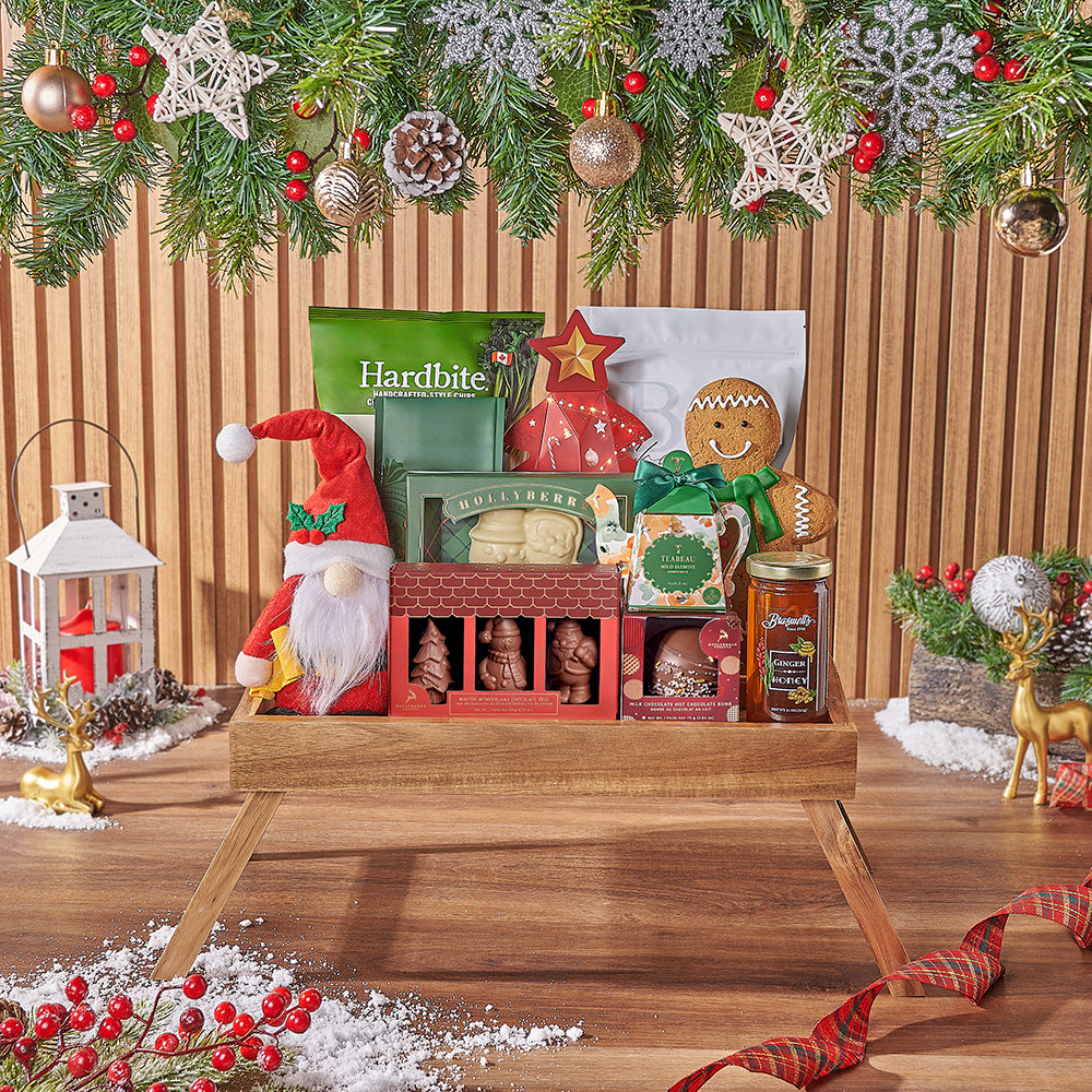Luxury Holiday Treat Gift Basket – how the gift is presented