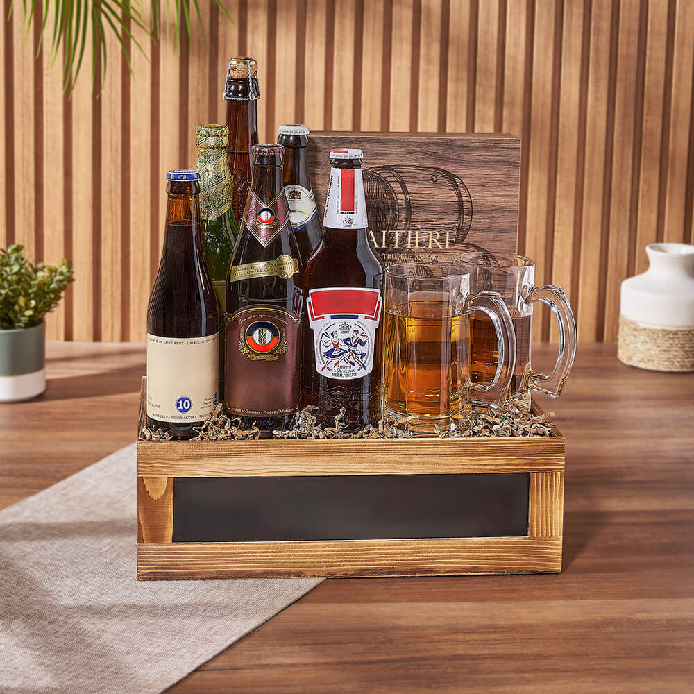 Bourbon Truffle and Beer Gift Set – how the gift is presented