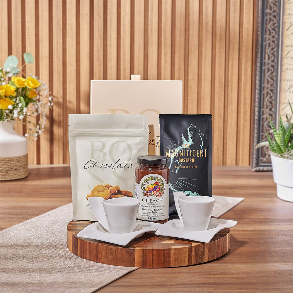 Milk Chocolate Truffle Box with Coffee – how the gift is presented
