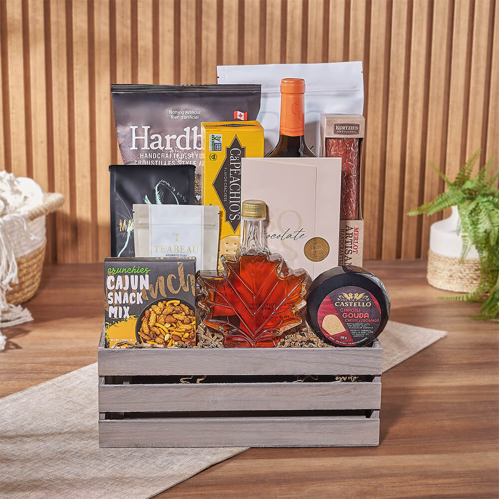 Crunch & Flavor Gourmet Feast from Washington Baskets - Wine Gift Basket - Washington Delivery Crunch & Flavor Gourmet Feast from Washington Baskets - Wine Gift Basket - Washington Delivery