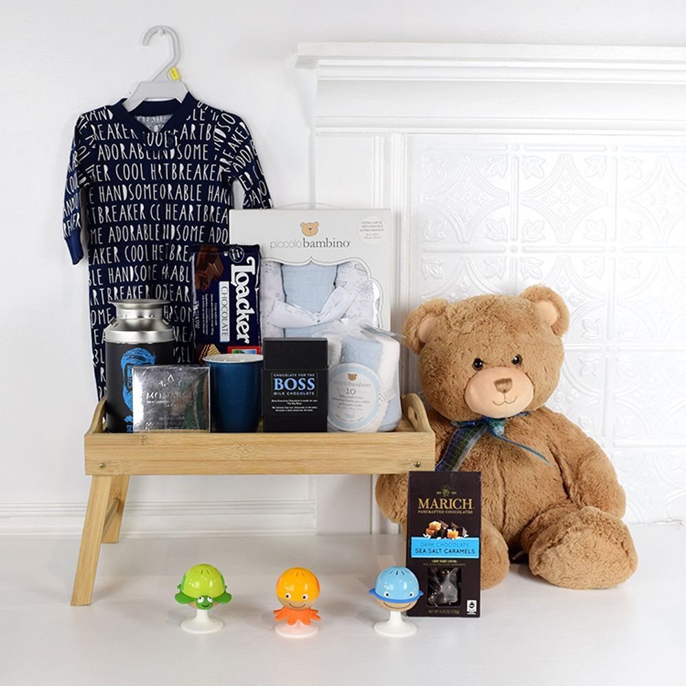 Baby Welcome Plush Gift Basket – how the gift is presented