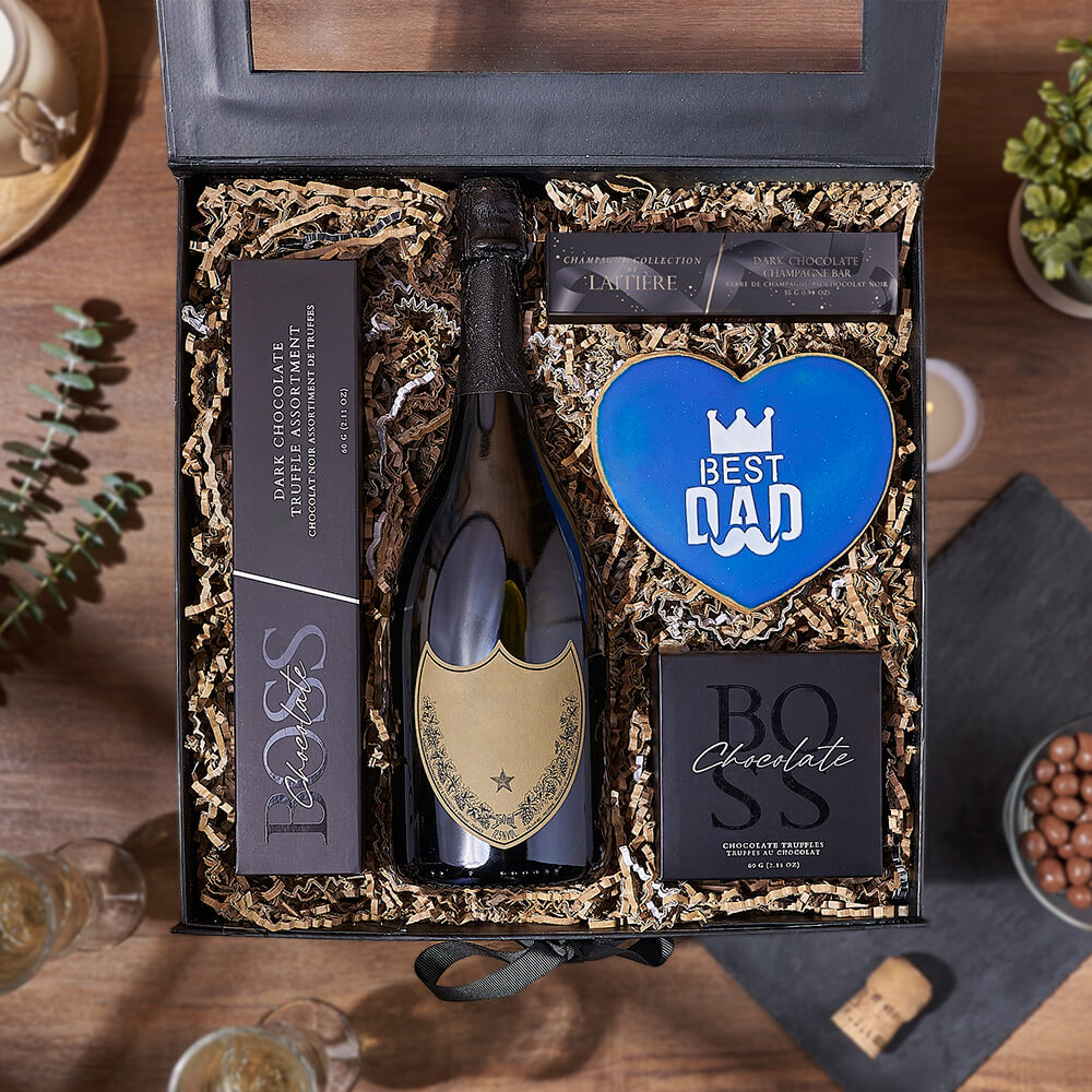 Father's Day Sparkling Wine Chocolate – how the gift is presented
