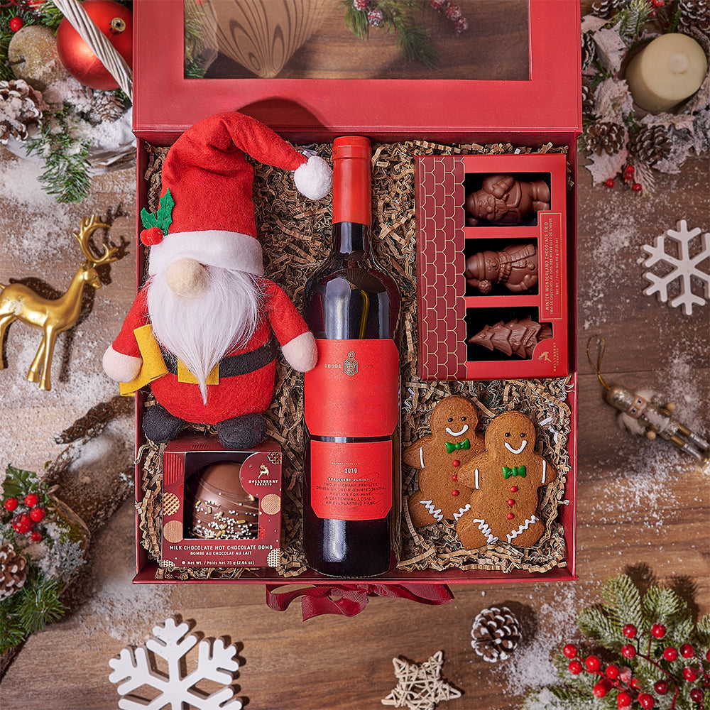 Gingerbread Man & Wine Gift Set, Washington DC – how the gift is presented