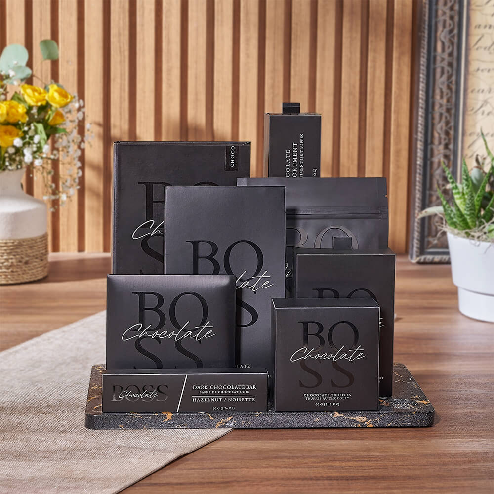 Dark Chocolate Treats Box – how the gift is presented