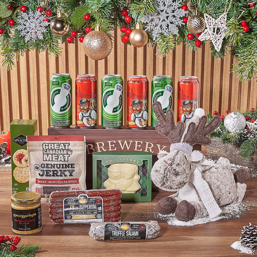 Christmas Beer and Snack Gift – how the gift is presented