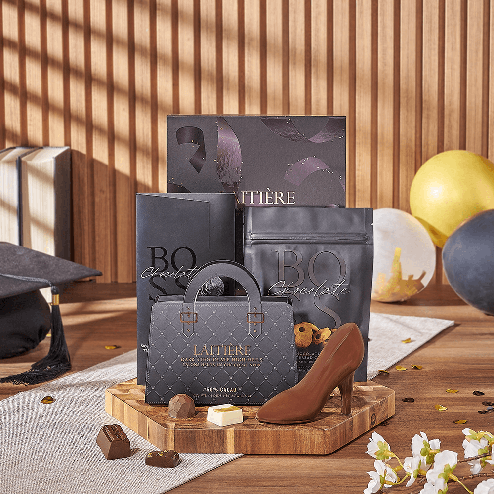 Graduation Truffle and Chocolate Box – how the gift is presented