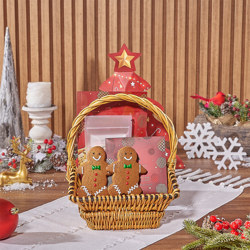 Deluxe Christmas Chocolates Gift Basket – how the gift is presented
