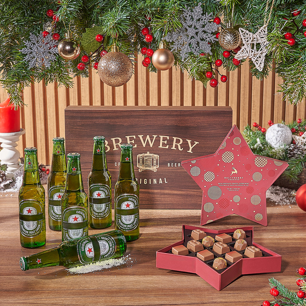 Brewery Wooden 6-Pack Beer Gift – how the gift is presented