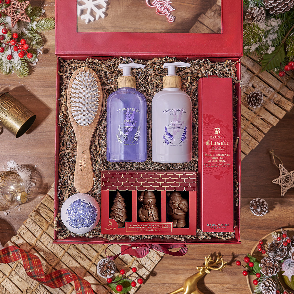 Christmas Relaxation Spa and Chocolate – how the gift is presented