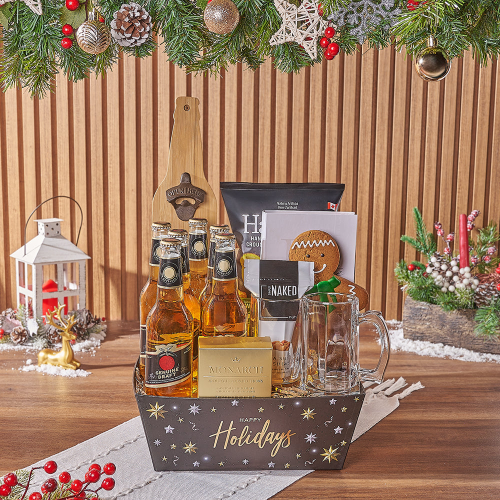 Black Market Beer Gift Basket – how the gift is presented