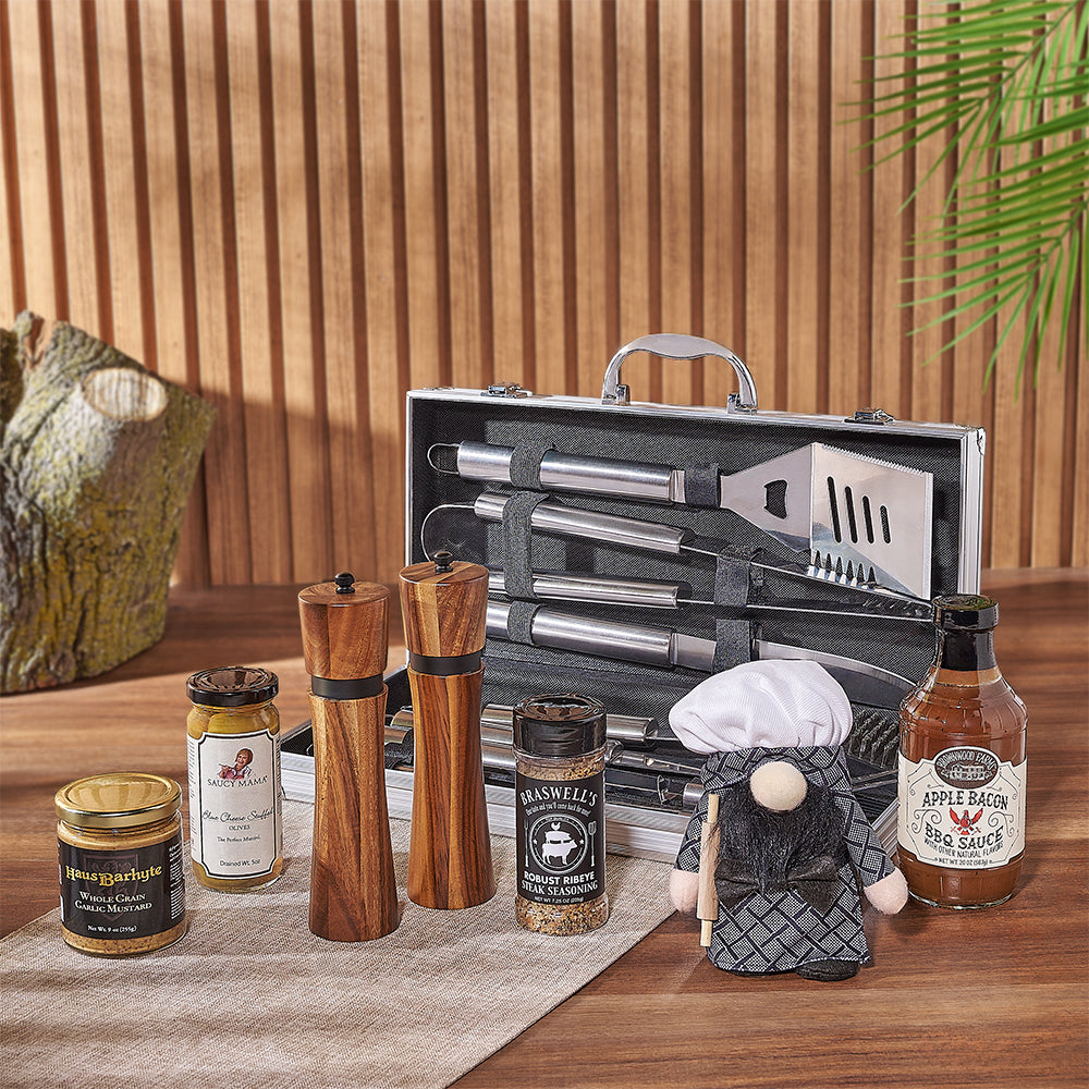 Complete Grilling Gift Set with Seasonings – how the gift is presented
