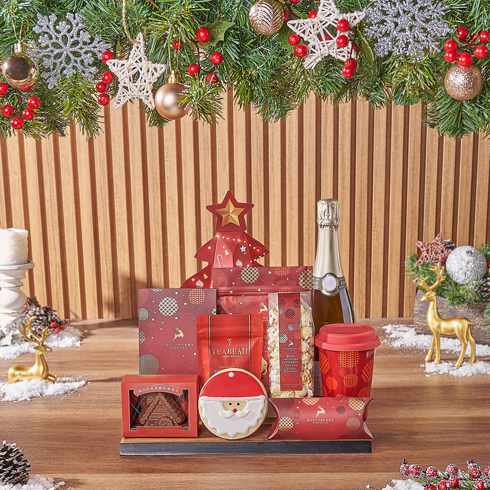 Sparkling Wine Christmas Delights – how the gift is presented