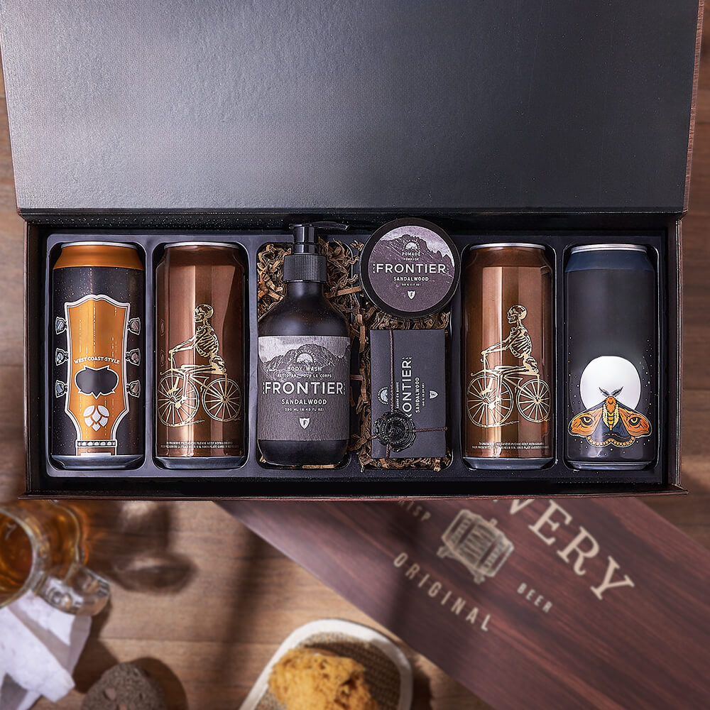 Craft Beer and Sandalwood Set – how the gift is presented