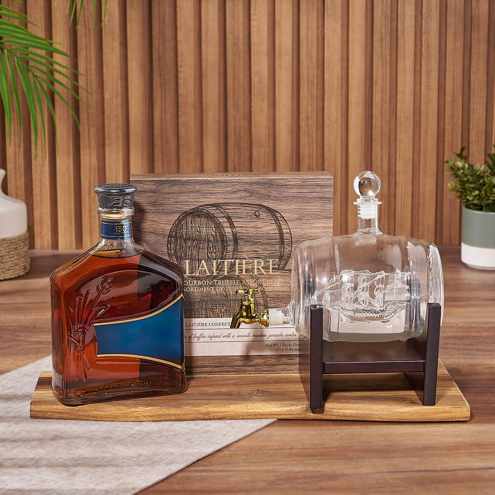 Ship Decanter Spirits Gift Set – how the gift is presented