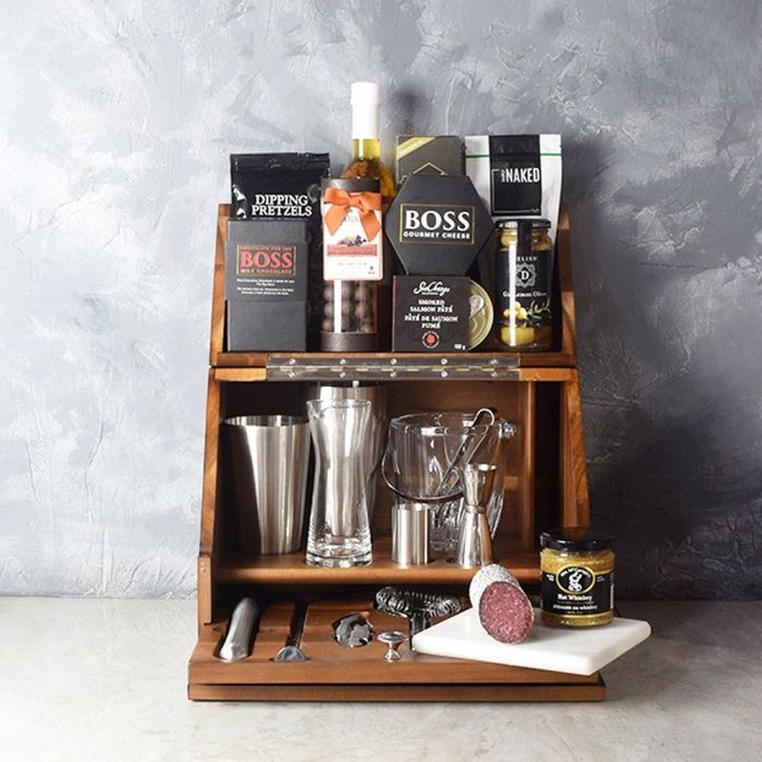 Tabletop Bar Snack Collection – how the gift is presented
