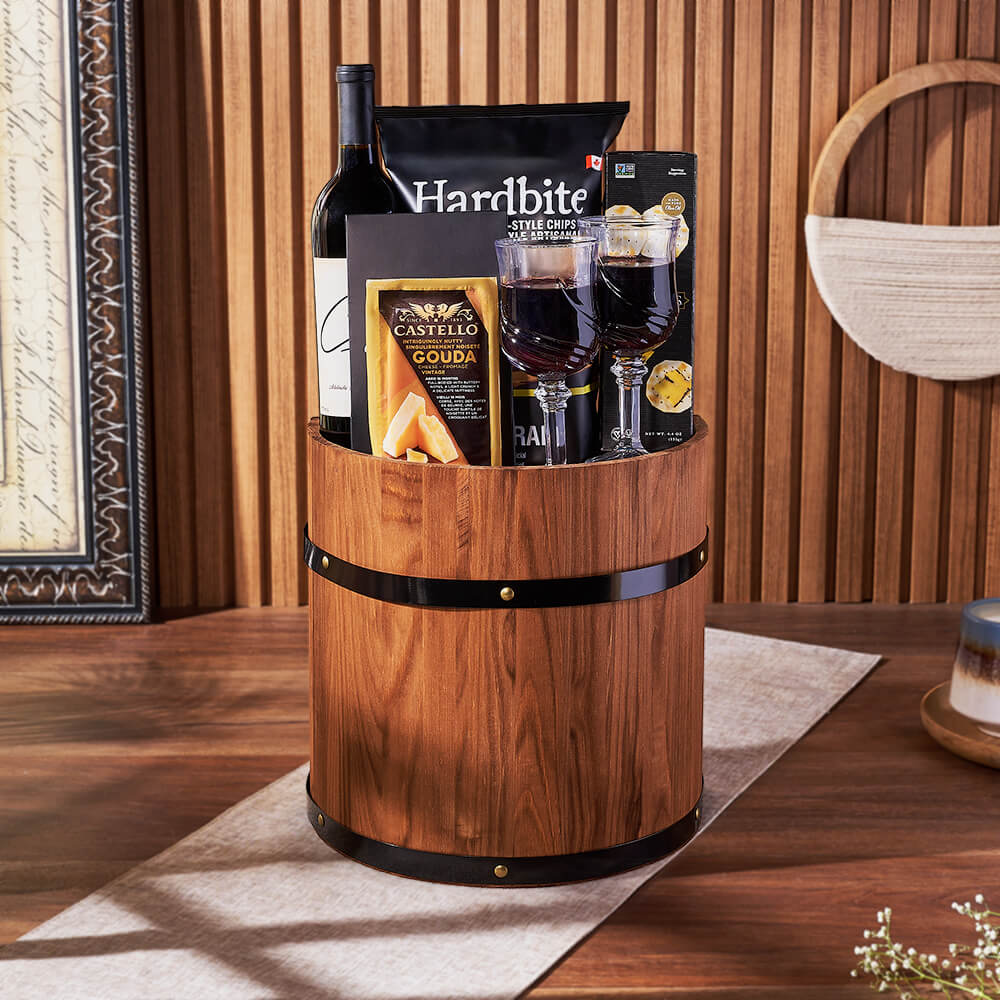 Wine & Cheese Barrel, wine gift, wine, cheese gift, cheese, Washington Delivery Wine & Cheese Barrel, wine gift, wine, cheese gift, cheese, Washington Delivery