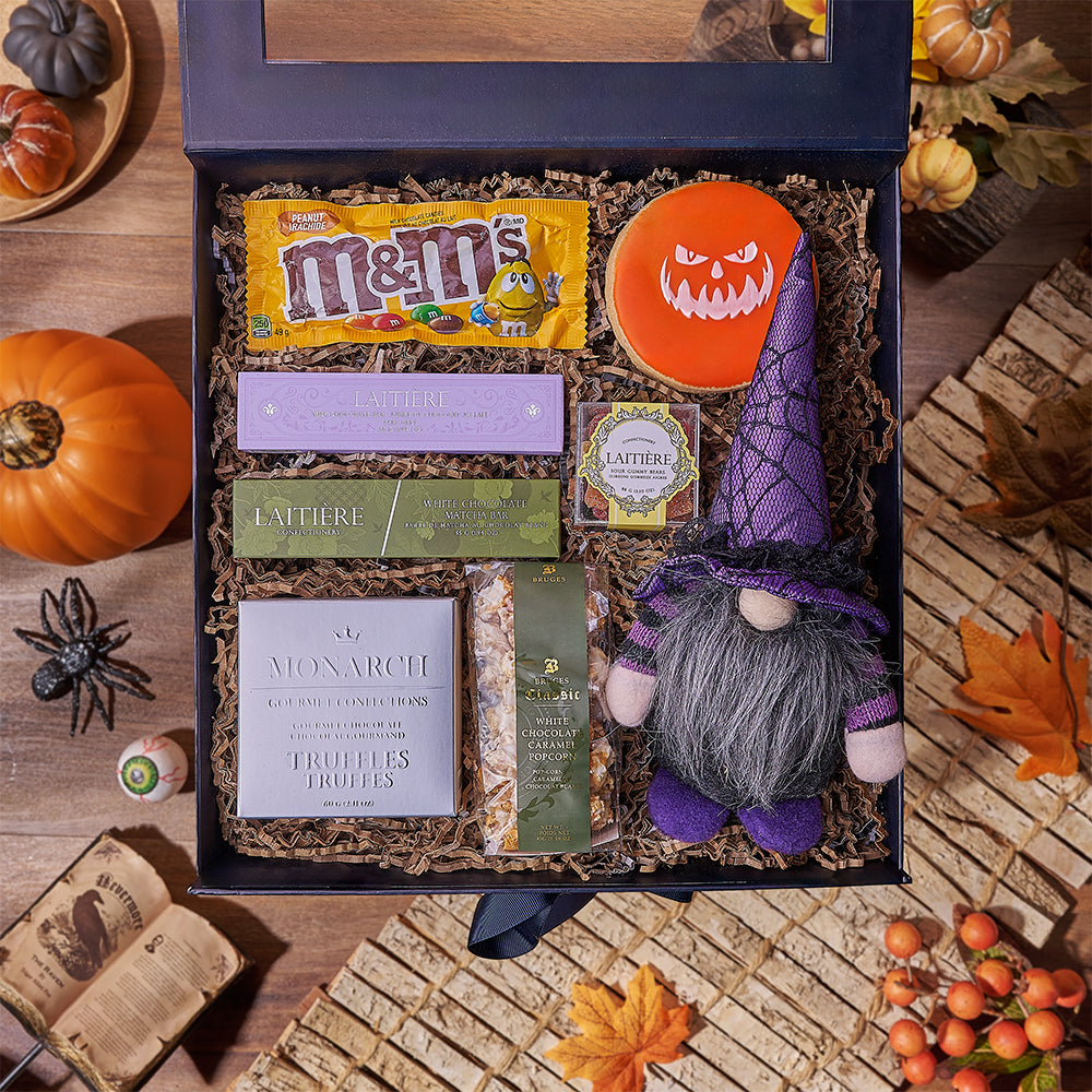 Halloween Plush Wizard Treat Box – how the gift is presented