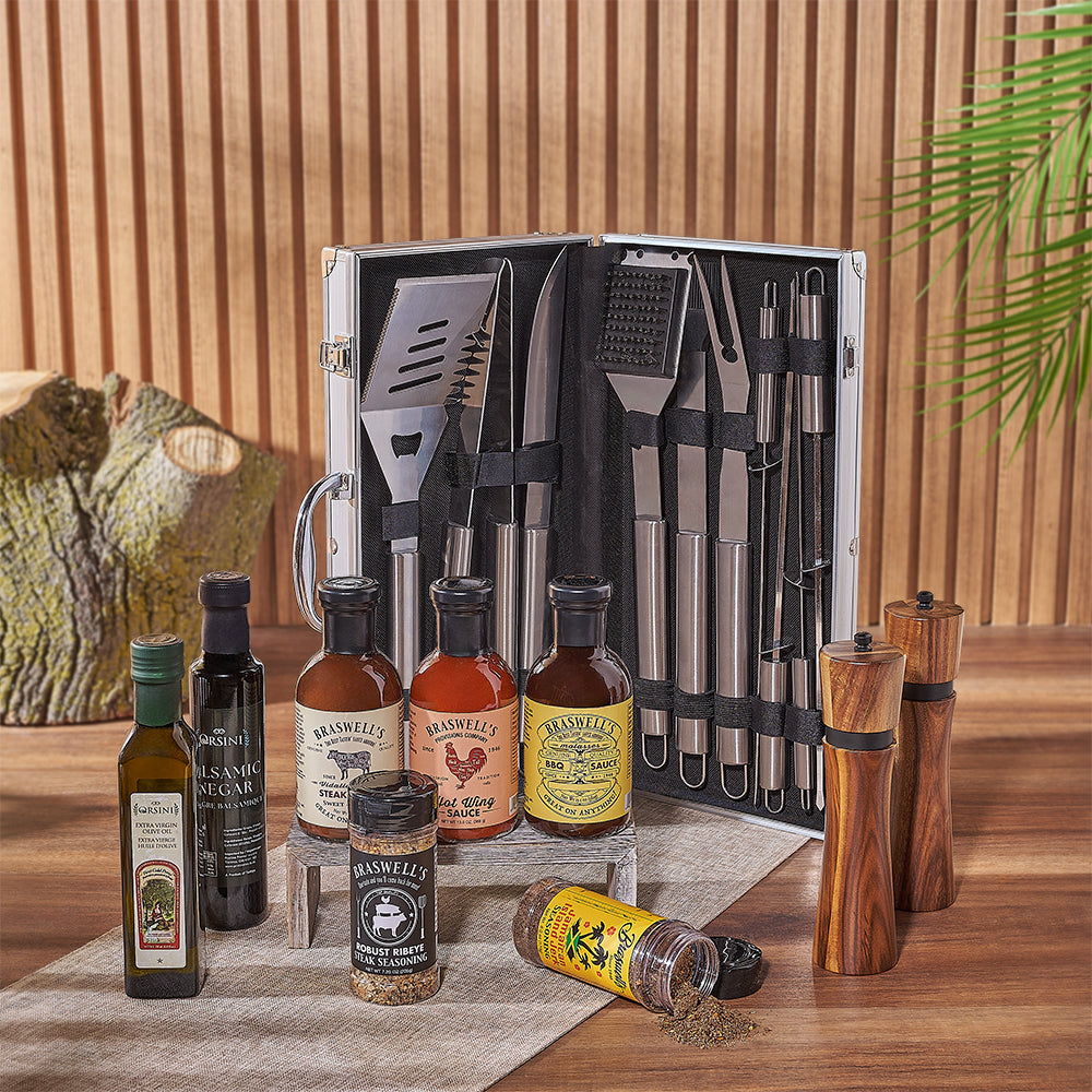 Seasoning and Grill Utensil Gift – how the gift is presented