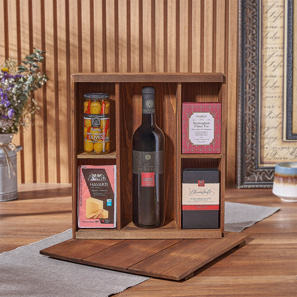 Experience luxury with the Deluxe Kosher Wine Box from Washington basket - Washington delivery 