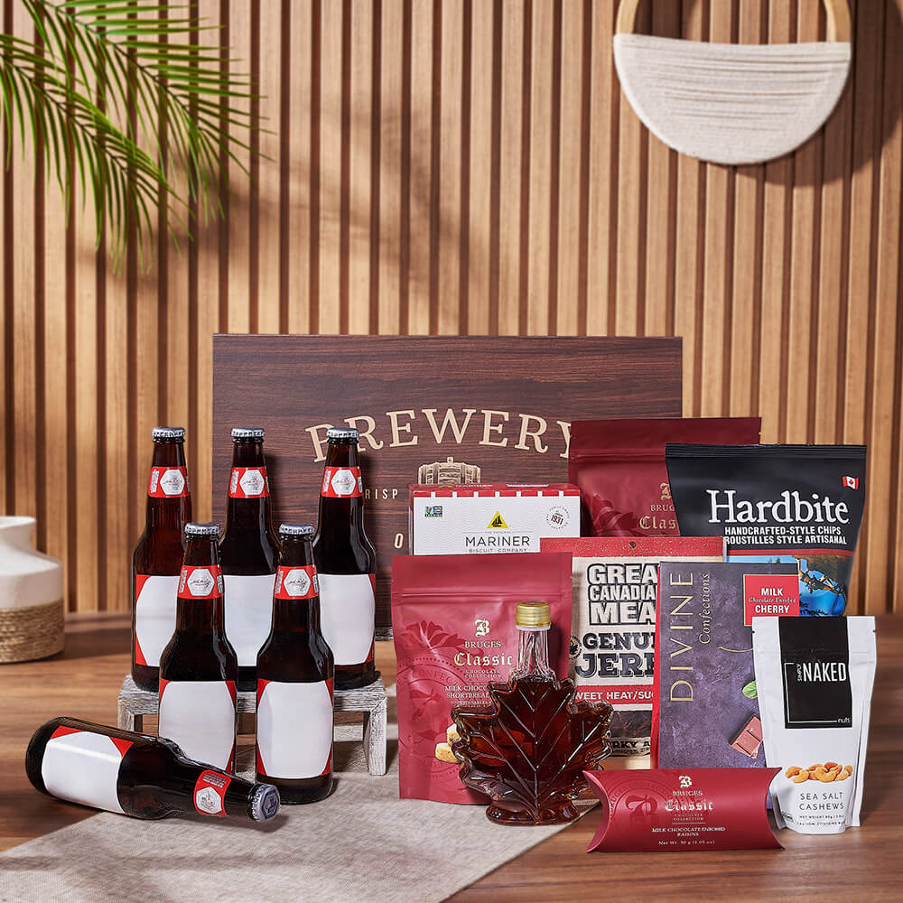 Beer Box with Assorted Snacks – how the gift is presented