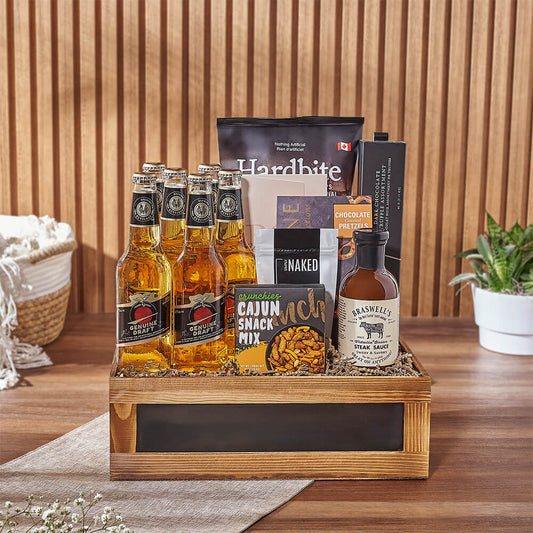 Beer & Total Snacking Crate, beer gift, beer, gourmet gift, gourmet, chocolate gift, chocolate, Washington delivery