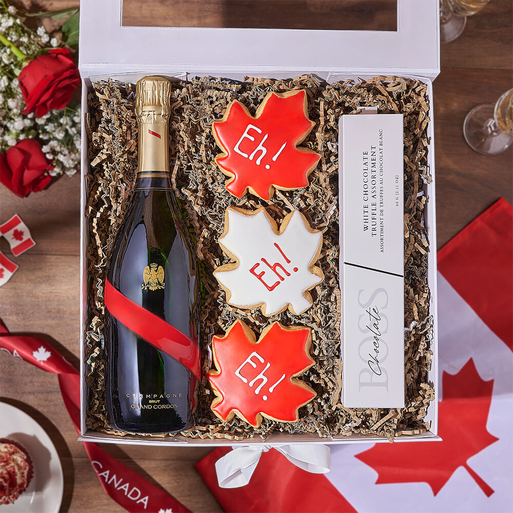 Sparkling Wine and White Truffles Box – how the gift is presented