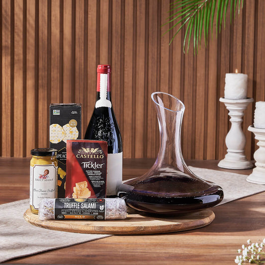 Charming Wine Decanter Gift Set from Washington Baskets - Wine Gift Basket - Washington Delivery