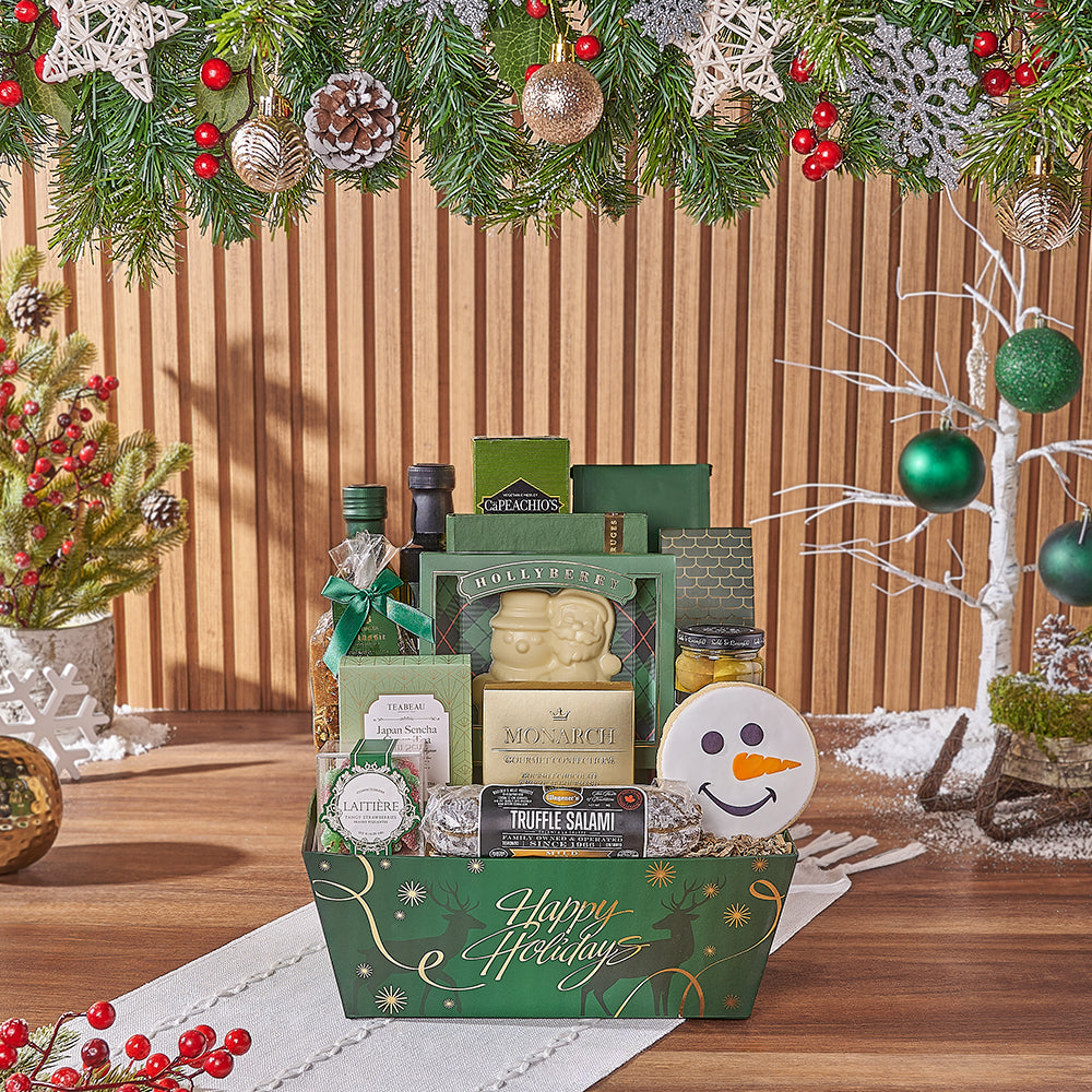 Christmas Reindeer Market Tray – how the gift is presented