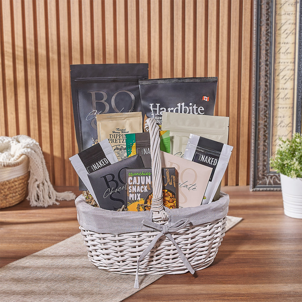 Assorted Gourmet Cookie Basket – how the gift is presented