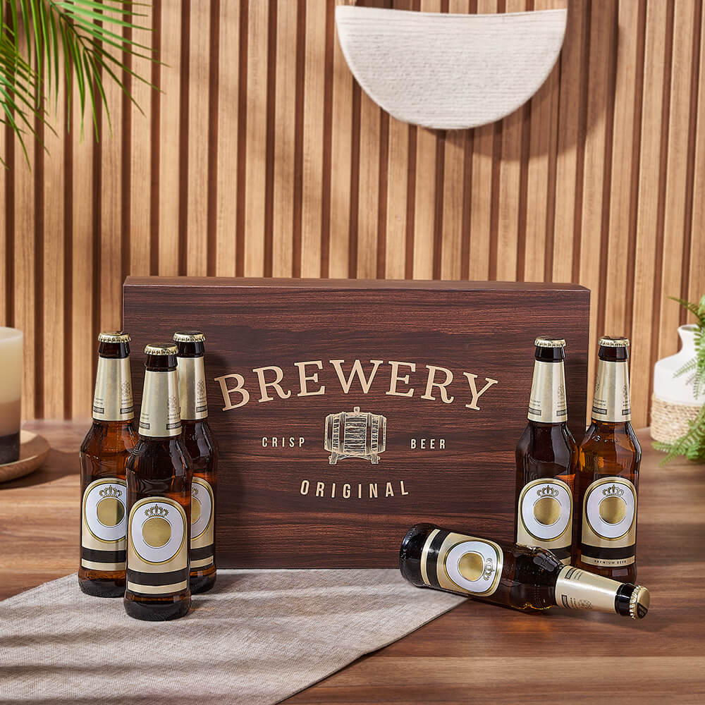 Beer Box with 6 Bottles – how the gift is presented