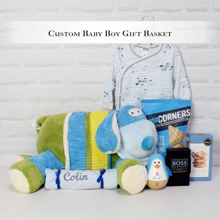 Custom Baby Boy Gift Basket from Washington Baskets - Baby Gift Set - Washington Delivery