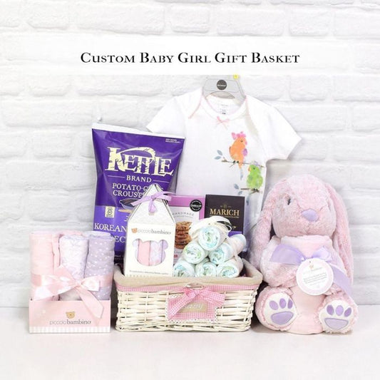 Custom Baby Girl Gift Basket from Washington Baskets - Baby Gift Set - Washington Delivery