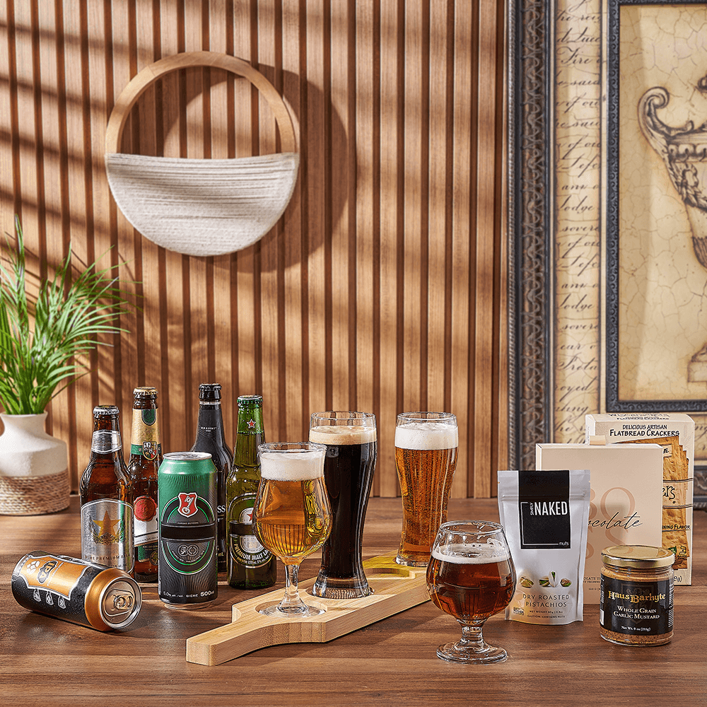 Beer Tasting Set with Truffles – how the gift is presented