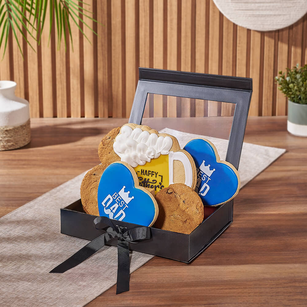 Father's Day Box of Cookies – how the gift is presented