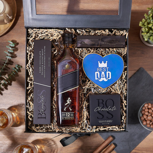 Father’s Day Spirits & Sweets Box, fathers day gift, fathers day, cookie gift, cookie, chocolate gift, chocolate,  Washington delivery