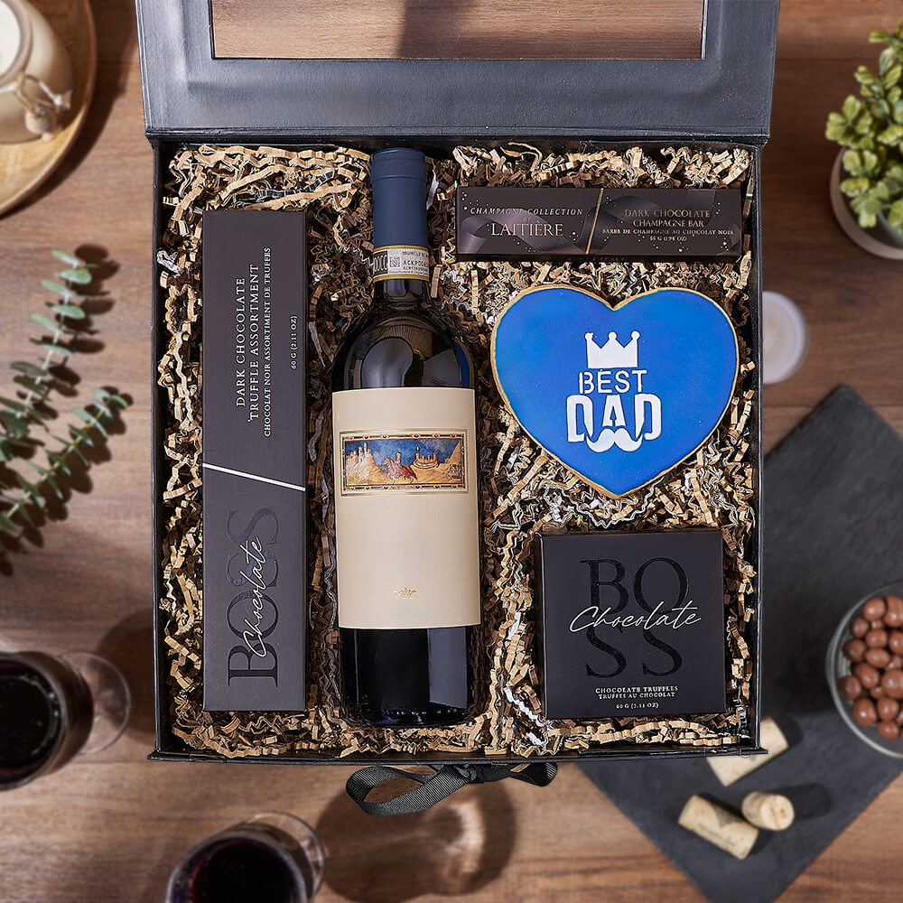 Father's Day Gift Box with Chocolate – how the gift is presented
