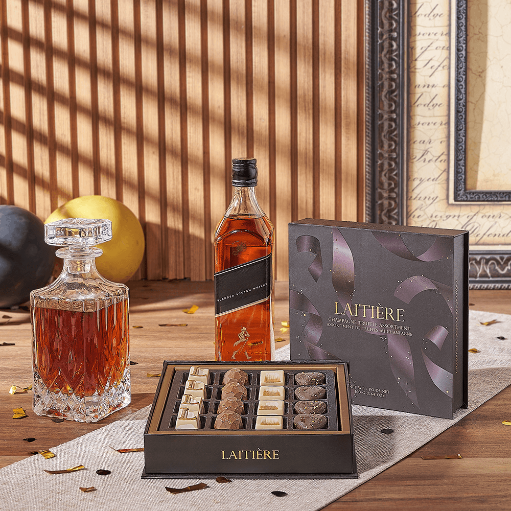 Graduation Gift Liquor Basket – how the gift is presented