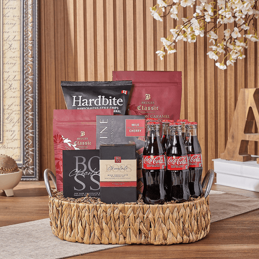 Custom New Year's Gift Baskets - Halal Treat & Soda Gift Tray