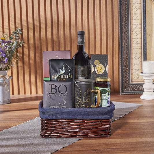 Happy Hanukkah Wine Gift Basket from Washington Baskets - Wine Gift Set - Washington Delivery