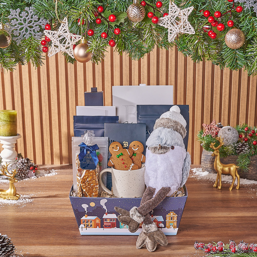 Truffle Chocolate Holiday Gift Basket – how the gift is presented