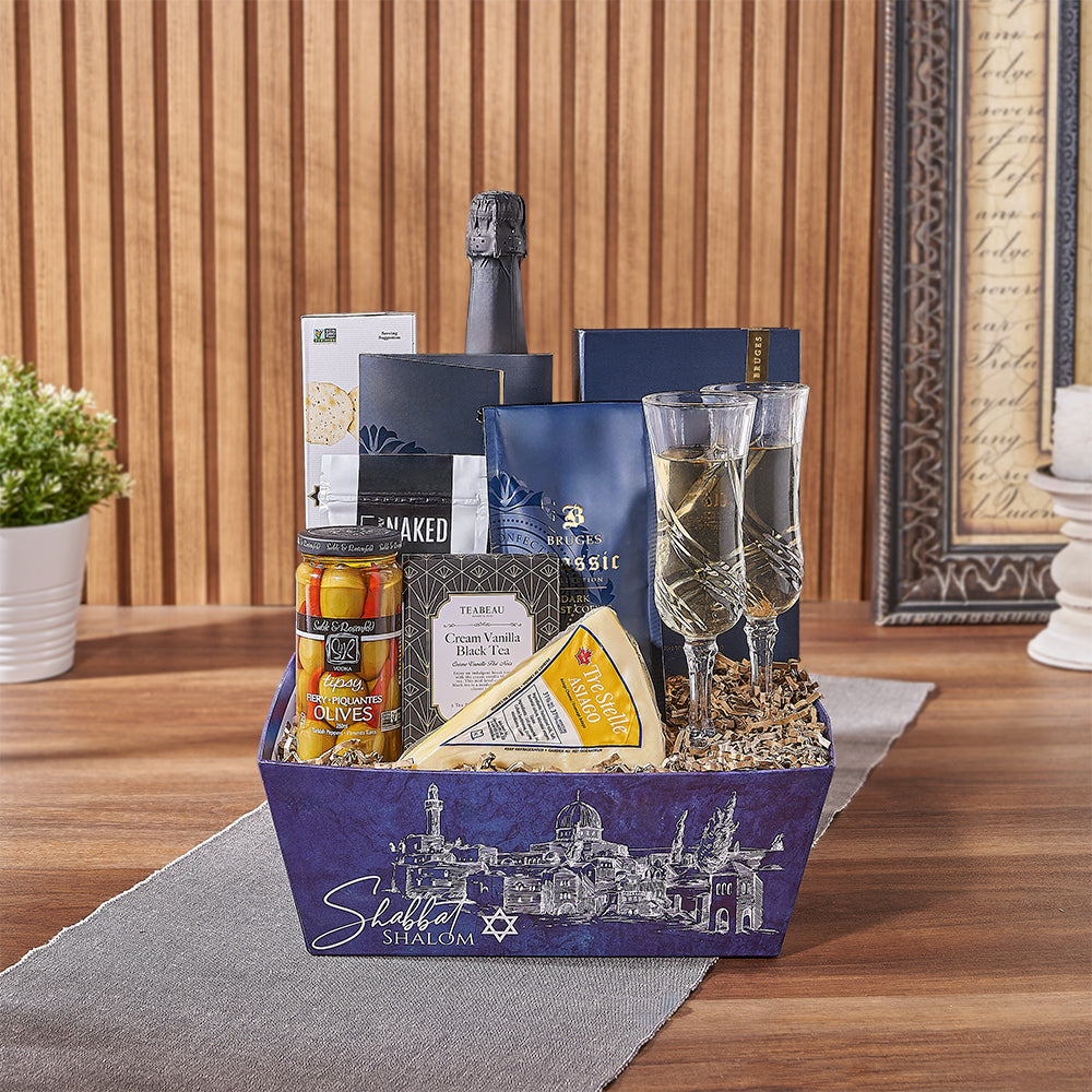 Kosher Hanukkah Wine and Sparkling Gift – how the gift is presented