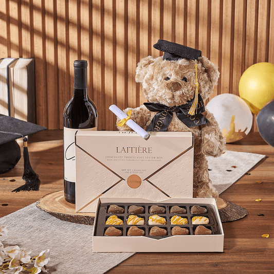 Love Letter to Graduation Gift, graduation gift, graduation, wine gift, wine, chocolate gift, chocolate, Washington delivery