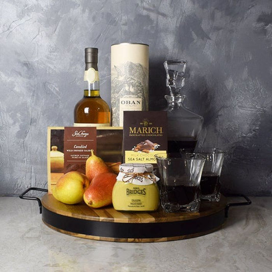 Luxurious Decanter Gift Set from Washington Baskets - Liquor Gift Basket - Washington Delivery