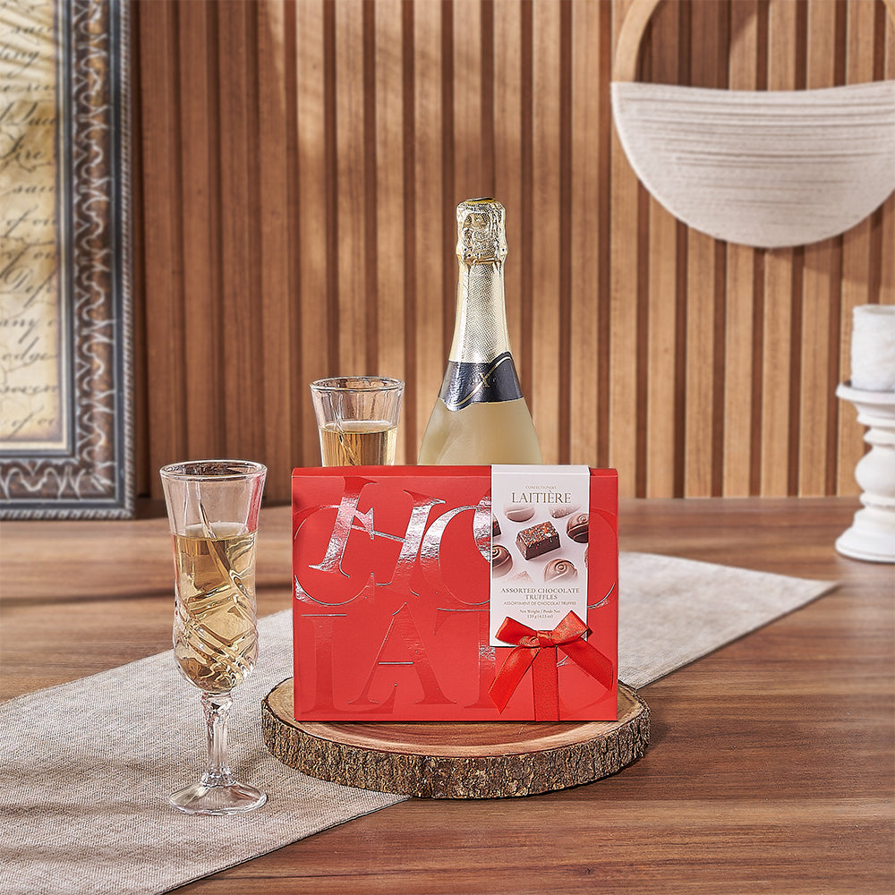 Maryvale Champagne & Truffle Gift from Washington Baskets - Champagne Gift Set - Washington Delivery